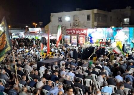 اجتماع باشکوه مردم گناوه با حضور خادمان رضوی