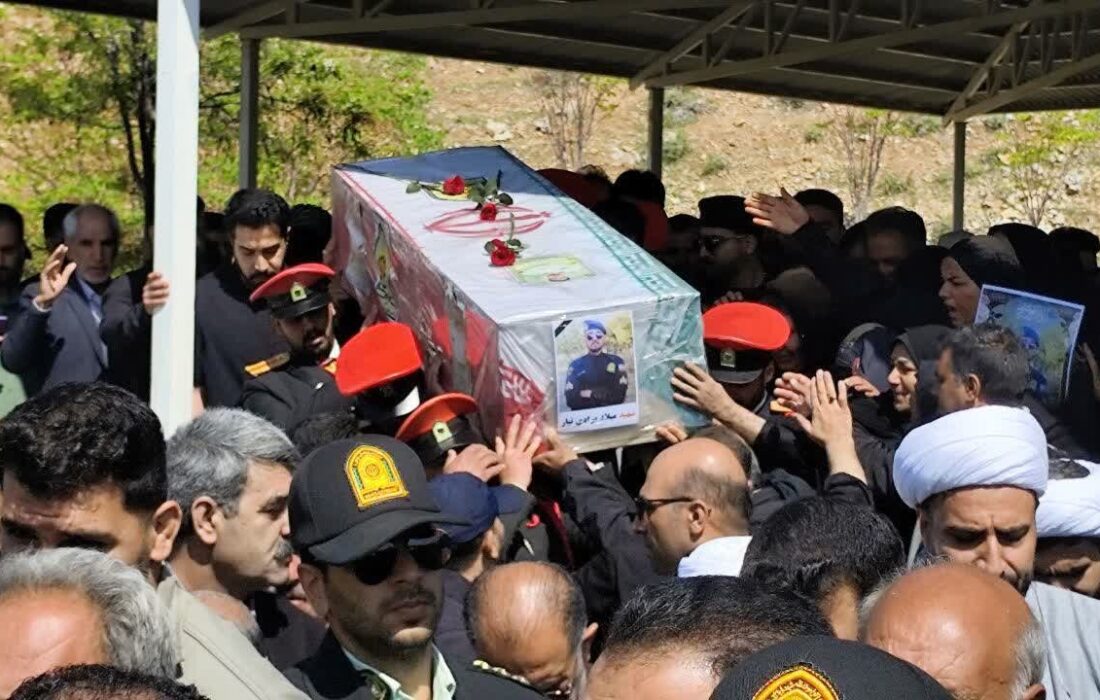 تشییع پیکر شهید «میلاد مرادی‌تبار» در خرم‌آباد